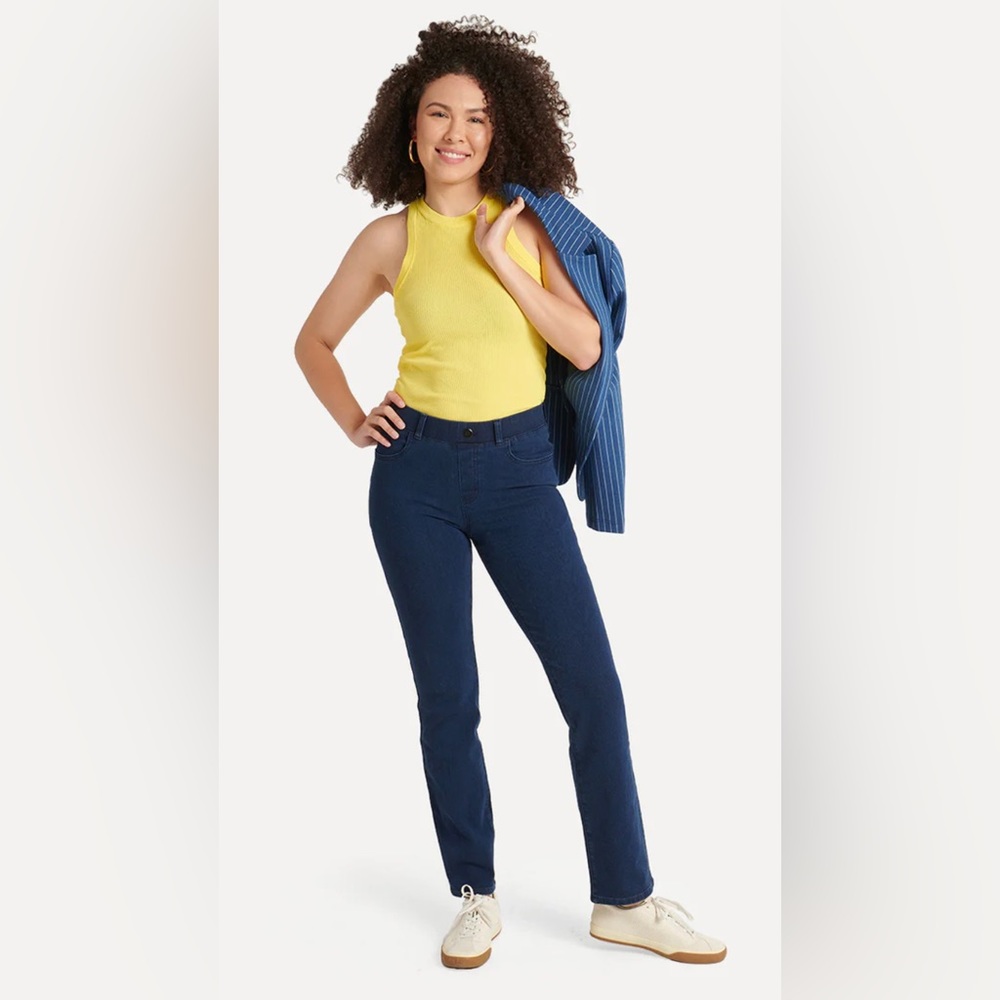 Betabrand Straight Leg Jeans